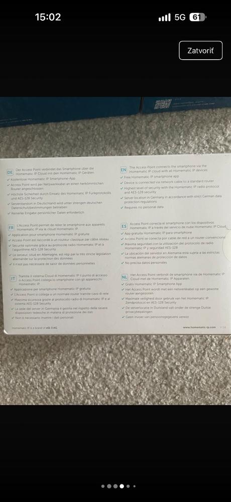 Smart home sada homematic ip 4x vykurovací set a a,