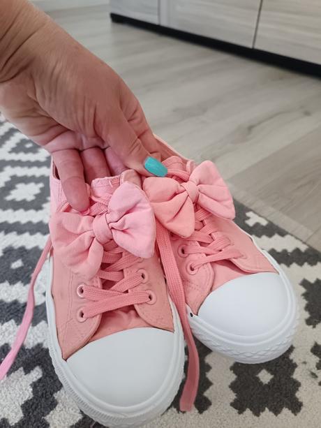 Ružové tenisky s mašľou, 38
