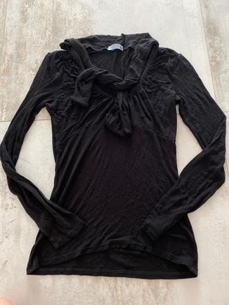 Tričko s viazaním na krku, m