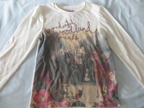 Tričko s dlhým rukávom s lesnými zvieratkami, f&f,110