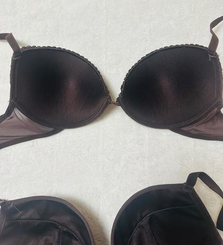 Čokoládovo-hnedé podprsenky 2 kusy za 1 cenu 85b, 85b