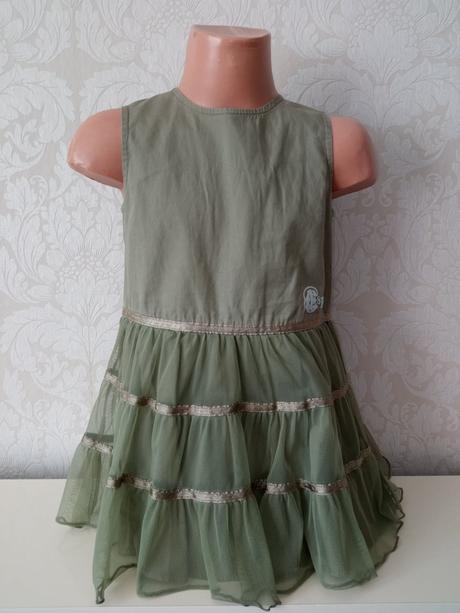 Dievčenské khaki šaty esprit (2-3 r), esprit,92