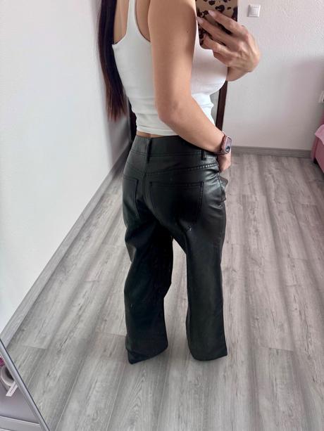 Kožené nohavice zara, zara,m