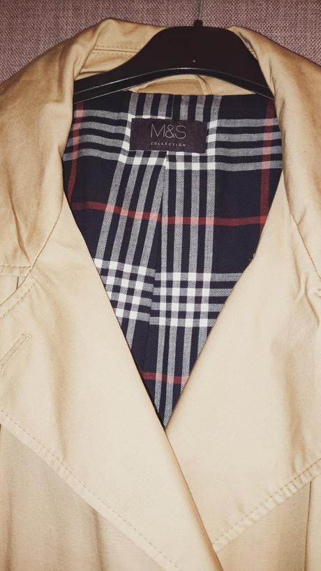 Trenčkot  béžový mark & spencer, marks & spencer,50