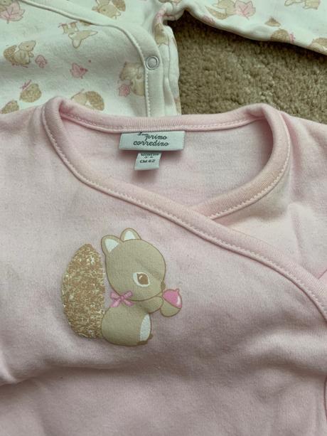 Body s dlhým rukávom 2ks, veľkosť 62 značky ovs, ovs,62