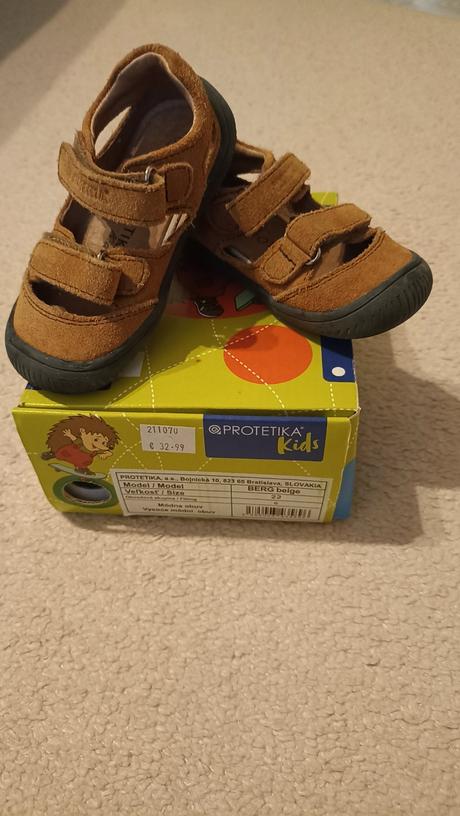 Barefoot sandálky protetika berg beige, veľ.22, protetika,22