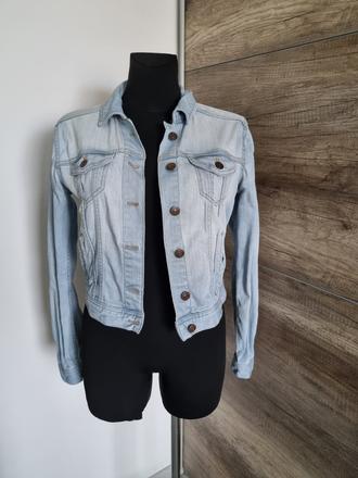 Svetlomodrá džínsová bunda, h&m,38