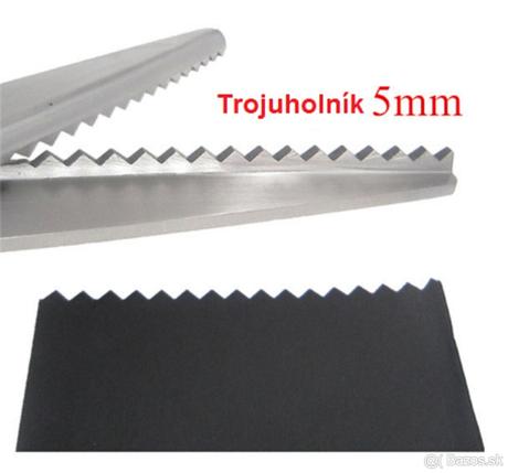 Entlovacie nožnice na látku a filc (zúbkované), 