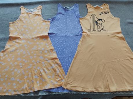 Dievčenské letné šaty ( 3 ks), h&m,146