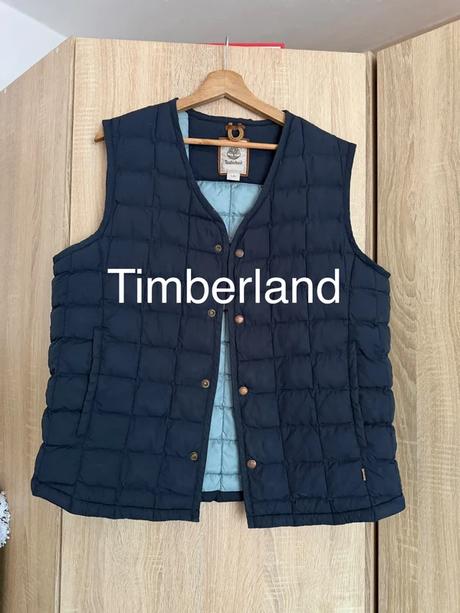 Tmavomodrá prešívaná pánska vesta timberland, timberland,l