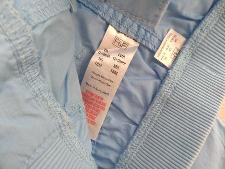 Bledomodre letné nohavice, f&f,86