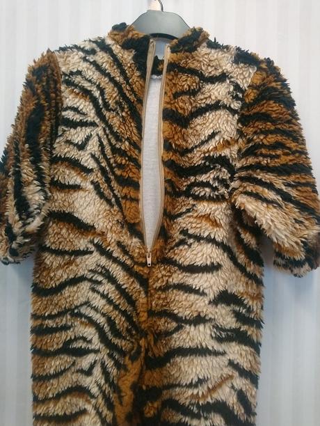 2 dielny kostým fleesový tigrík, carna 2-3r 92-98, 