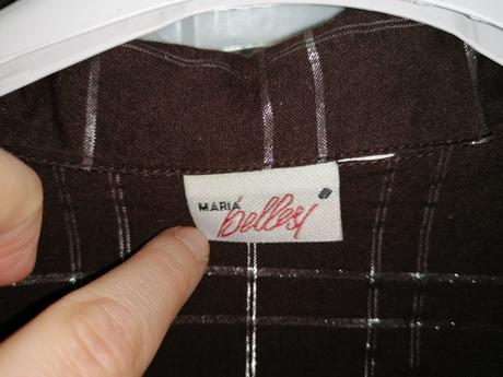 Košeľová blúzka s efektom striebornej trblietavé n, xl