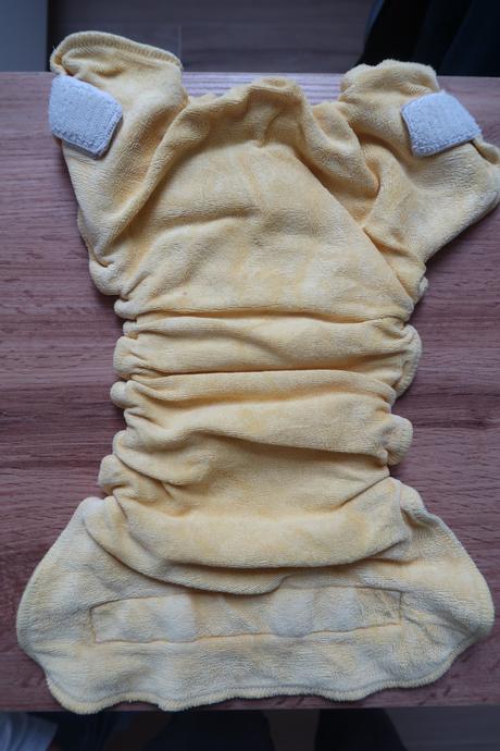 Kalhotková plenka velurová majab - žlutá, majab