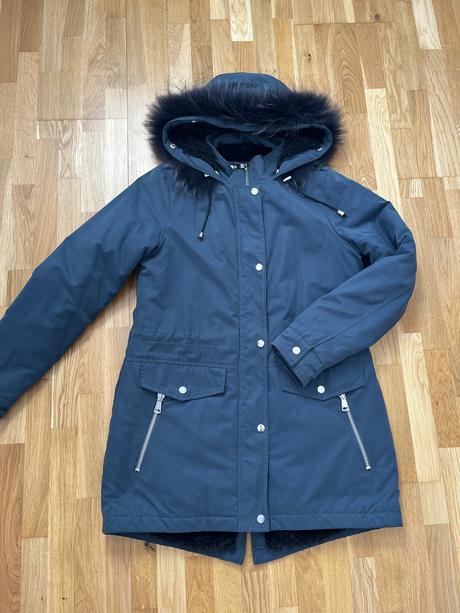 Damska zimna bunda s pravou kozusinou, m