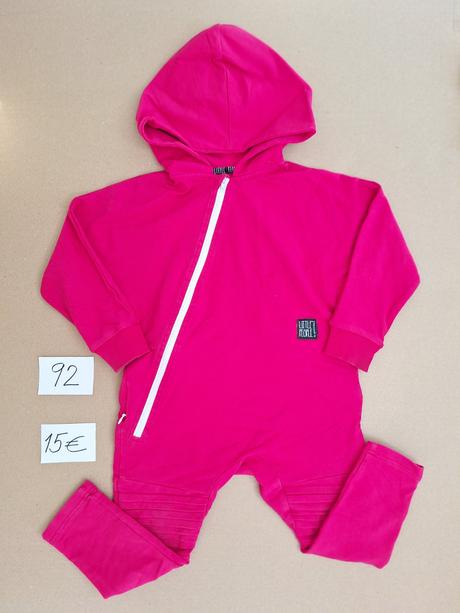 Cyklámenový motorkársky overal zn. little people, little people,98