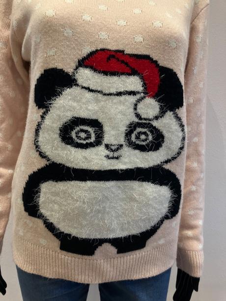 Dámsky bodkovaný sveter panda cropp (s), s