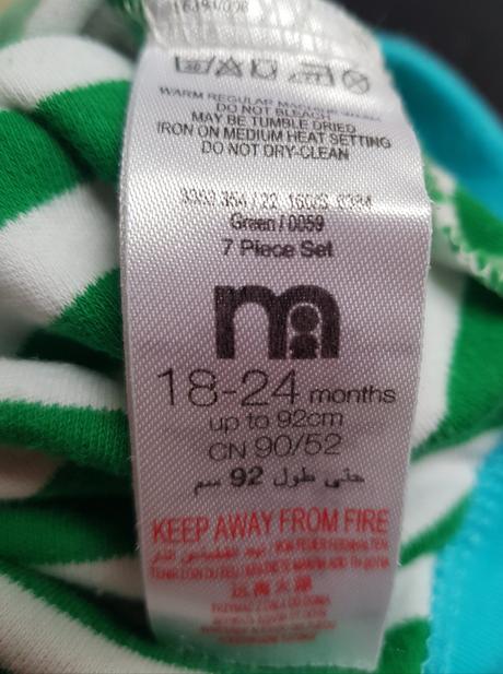 Body mothercare s krátkym rukávom, mothercare,92