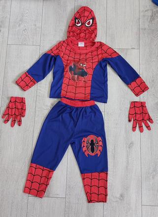Kostym spiderman so svietiacim obrázkom,