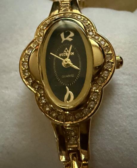 Original fitron damske zlate hodinky,nove, 