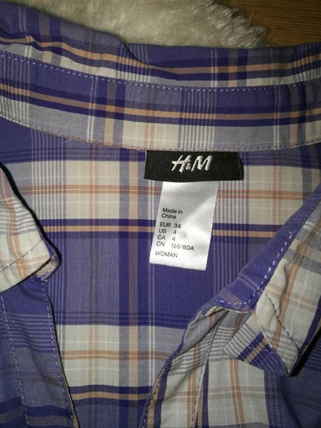 Predĺžená košielka, h&m,34