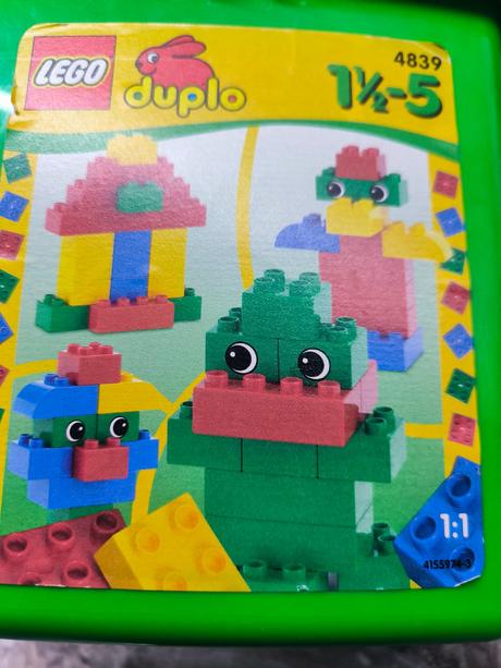 Lego duplo 4839 v kýbliku veľké množstvo kociek vy,