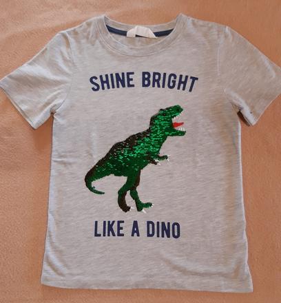 Tričko s premieňacím obrázkom 122/128, h&m,122