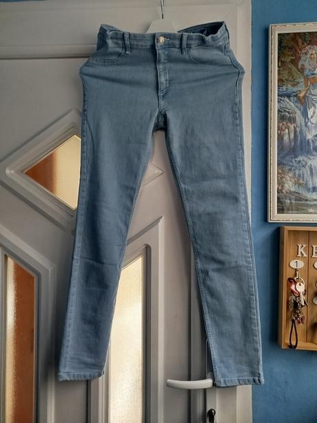 Pohodlné rifle elasticke, denim,158