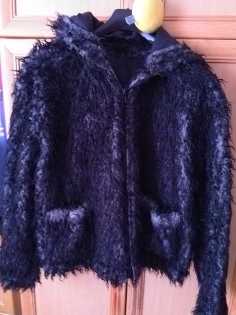 Chlpata damska bunda, xl