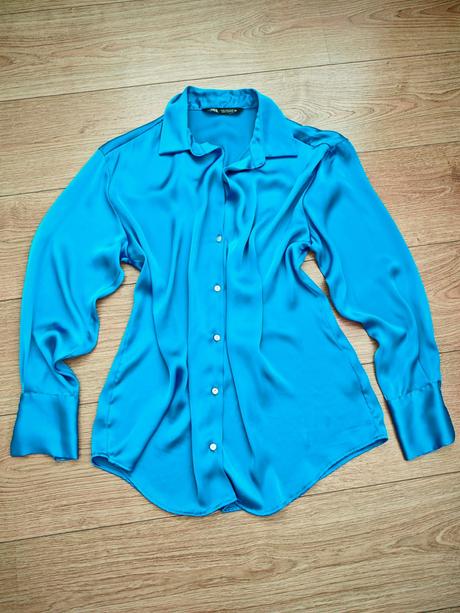 Krásna saténová blúzka, zara,m