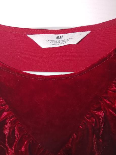 Vianočné šaty 122-128, h&m,128