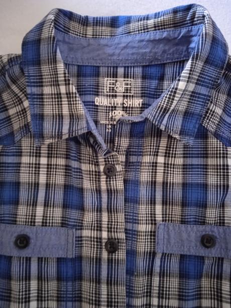 Chlapčenská košeľa s krátkym rukávom, f&f,128