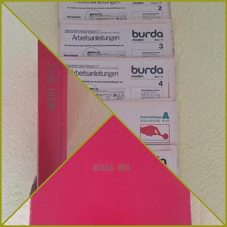 Zväzok retro burdy 1974 (1. polrok, čísla 1-6), 