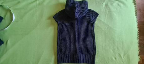 Pletená vestička s kapucou, fishbone,146