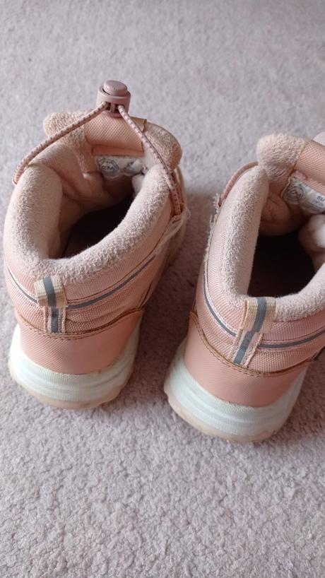 Ružové termo čižmy tchibo, 28/29, tcm,28