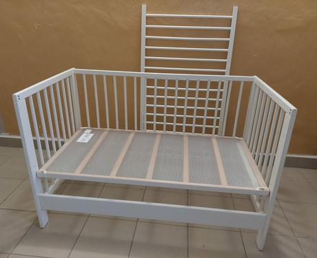 Postieľka ikea + príslušenstvo, šírka (cm): 60,dĺžka (cm): 120