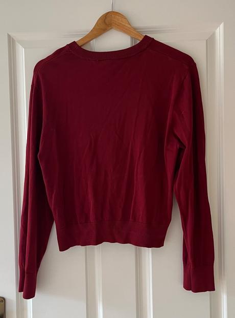 Bordový sveter/pulover, h&m, xs/34, h&m,xs