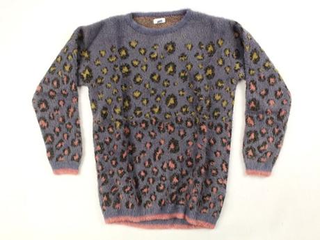 Zvierací motív huňatý pulóver next veľ. 9 r., next,134