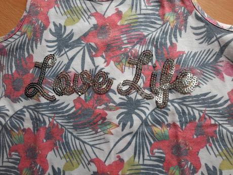 Dievčenské tielko s flitrami, f&f,128