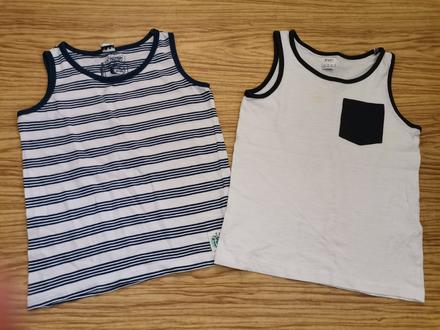 Chlapčenské tričká /tielka 2ks, f&f,122