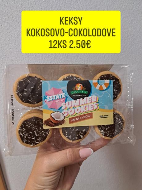 Kokosovo-čokoladove keksy, 