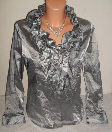 Strieborna elegantna bluzocka, m