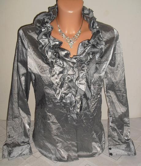 Strieborna elegantna bluzocka, m