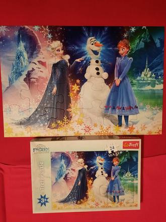 Veľké puzzle frozen, 