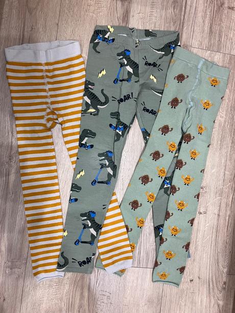 Legíny s dinosaurami+pančušky 3ks, lindex,122