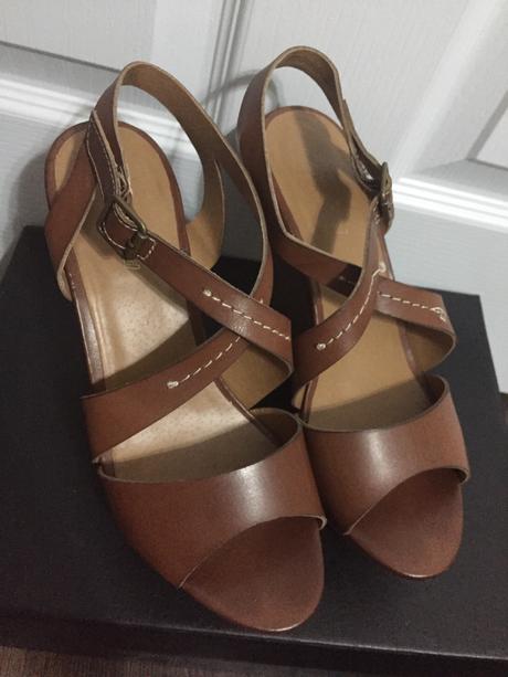 Hnede sandálky na platforme, graceland,38