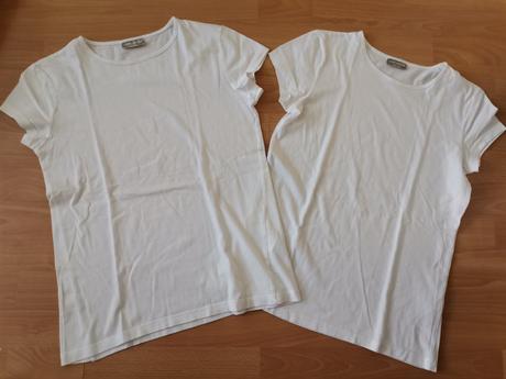 Dievčenské biele tričká 2ks vhodné aj na tsv, 158