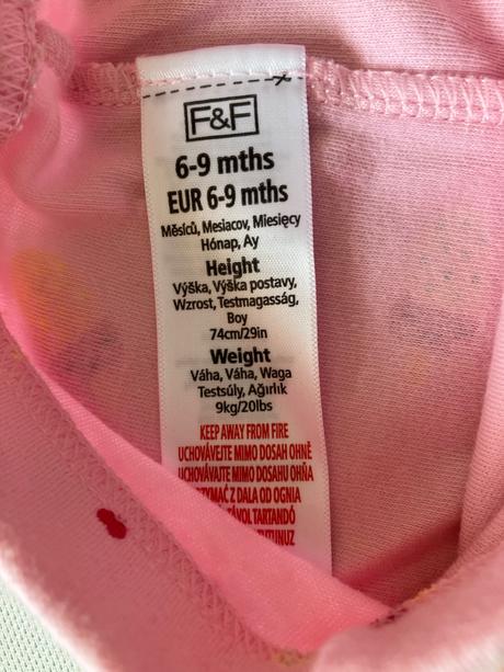 Pyžamo letne, f&f,68