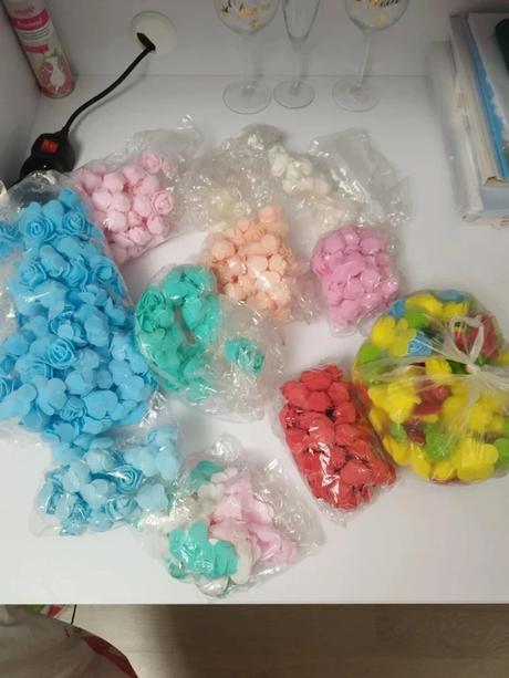 Penové ružičky mix, 