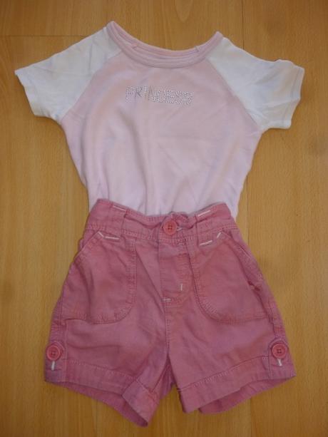 Tricko princes a kratasy , mothercare,86